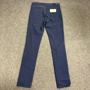 AG Adriano Goldschmied The Prima Mid Rise Cigarette Navy Blue Jeans Size 25